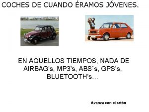 COCHES DE CUANDO RAMOS JVENES EN AQUELLOS TIEMPOS