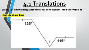 4 1 Translations Warm Up Maintaining Mathematical Proficiency