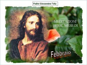 Padre Giovannino Tolu MEDITAZIONI PER IL MESE DI