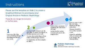 Graphical Abstract Instructions Please use the template on