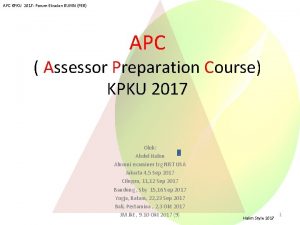 APC KPKU 2017 Forum Ekselen BUMN FEB APC