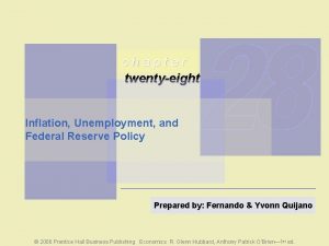 chapter twentyeight Inflation Unemployment and Federal Reserve Policy
