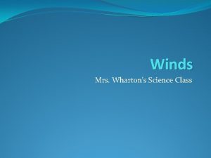 Winds Mrs Whartons Science Class Wind The horizontal