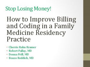 Stop Losing Money How to Improve Billing and
