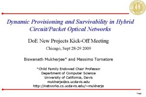Dynamic Provisioning and Survivability in Hybrid CircuitPacket Optical