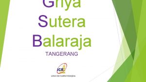 Griya Sutera Balaraja TANGERANG Lokasi dan kualitas terjangkau