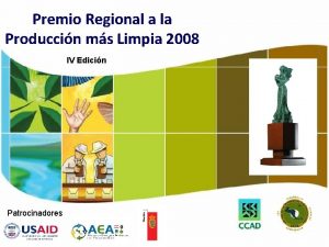 Premio Regional a la Produccin ms Limpia 2008