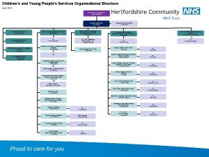 Childrens and Young Peoples Services Organisational Structure April