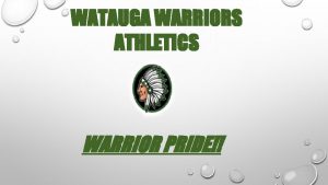 WATAUGA WARRIORS ATHLETICS WARRIOR PRIDE WMS COACHING STAFF