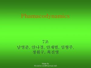 Phamacodynamics 7 Made By Woobiwoobihanmail net Receptor Acetylcholine