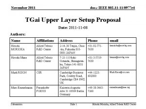 November 2011 doc IEEE 802 11 110977 r