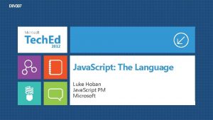Java Script The Language Luke Hoban Java Script