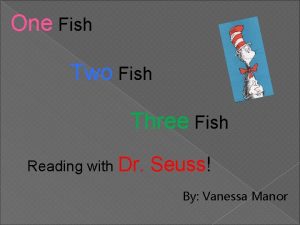 One Fish Two Fish Three Fish Reading with
