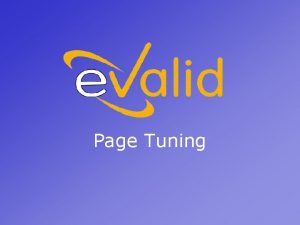 Page Tuning What Is Page Tuning The page