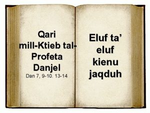 Qari millKtieb tal Profeta Danjel Dan 7 9