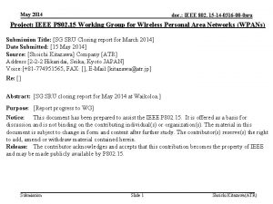 May 2014 doc IEEE 802 15 14 0316