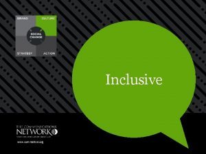Inclusive www commatters org Inclusive organizations are diverse