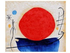 Ohne Titel The Red Sun Artist Joan Miro
