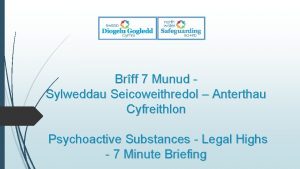 Brff 7 Munud Sylweddau Seicoweithredol Anterthau Cyfreithlon Psychoactive