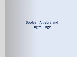 Boolean Algebra and Digital Logic Selecting Selecting of