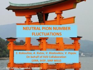 NEUTRAL PION NUMBER FLUCTUATIONS E Kokoulina A Kutov