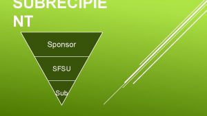SUBRECIPIE NT Sponsor SFSU Sub SubAward Checklist PreAward