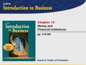Chapter 12 Money and Financial Institutions pp 174