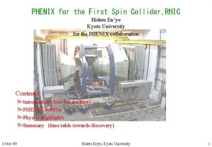 PHENIX for the First Spin Collider RHIC Hideto