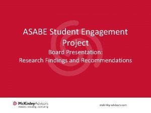 ASABE Student Engagement Project Board Presentation Research Findings