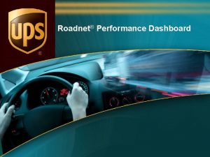 Roadnet Performance Dashboard Whats a Dashboard Definition in