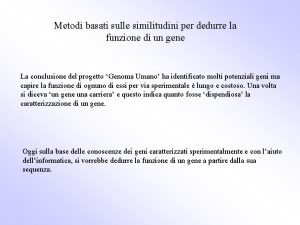 Metodi basati sulle similitudini per dedurre la funzione