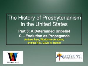 Andrew Frye Worldview Academy and the Rev David