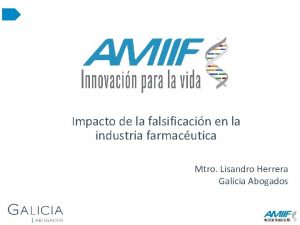 Impacto de la falsificacin en la industria farmacutica