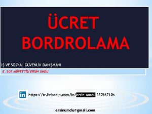 CRET BORDROLAMA VE SOSYAL GVENLK DANIMANI E SGK