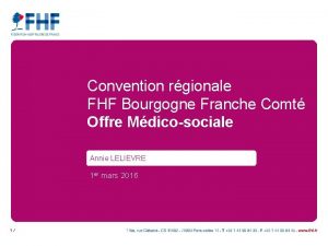 Convention rgionale FHF Bourgogne Franche Comt Offre Mdicosociale