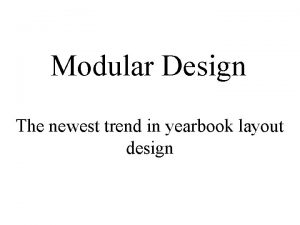 Modular design yearbook