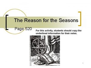 The Reason for the Seasons Page 520 For