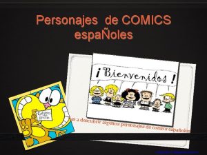 Personajes de COMICS espaoles V Vas a descu