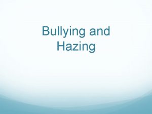 Bullying and Hazing https www youtube comwatch vltun