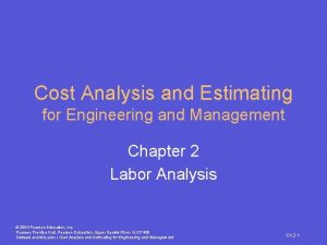 Cost Analysis and Estimating for Engineering and Management