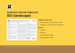 SCIENTIFIC POSTER TEMPLATE ISO landscape Suitable for poster