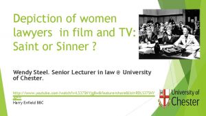 Depiction of women lawyers in film and TV