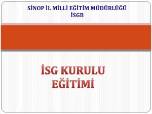 SNOP L MLL ETM MDRL SGB SG KURULU