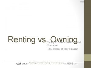 1 9 3 G 1 Renting vs Owning