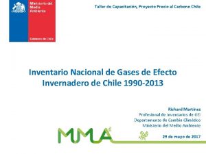 Taller de Capacitacin Proyecto Precio al Carbono Chile