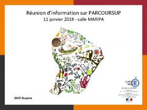 Runion dinformation sur PARCOURSUP 11 janvier 2018 salle