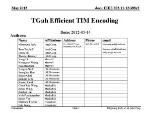 May 2012 doc IEEE 802 11 12388 r