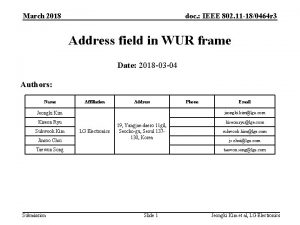 March 2018 doc IEEE 802 11 180464 r