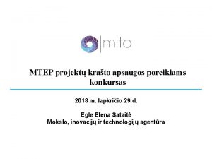 MTEP projekt krato apsaugos poreikiams konkursas 2018 m