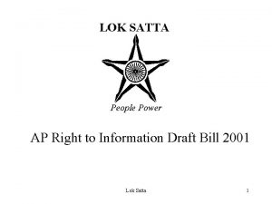 LOK SATTA People Power AP Right to Information